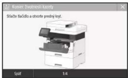 CANON iSENSYS MF421dw - Výmena kazety s tonerom - 1