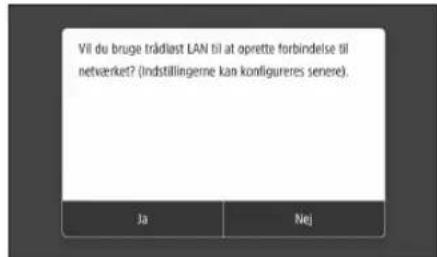 CANON iSENSYS MF421dw - Sádan angives forbindelsesemetoden - 1
