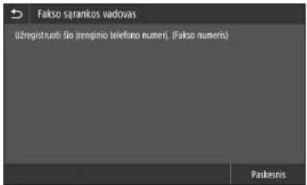 CANON iSENSYS MF421dw - Pries pradédami konfiguravima - 2