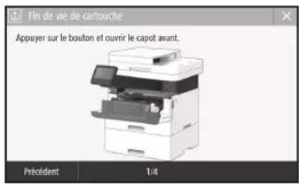CANON iSENSYS MF421dw - Remplacement des cartouches de toner - 1