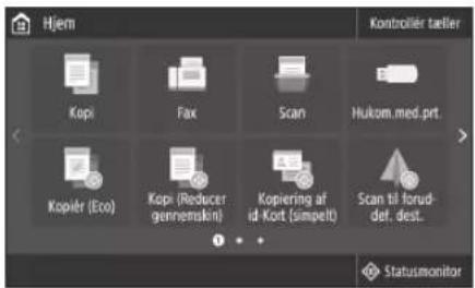 CANON iSENSYS MF421dw - Konfiguration af faxindstillingerne - 1