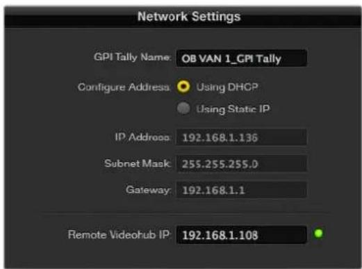 Blackmagic Design Universal Videohub 72 - HactpoJa yctpoiCTBa GPI and Tally Interface - 3