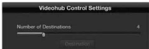 Blackmagic Design Universal Videohub 72 - 送信先の数 (Number of Destinations) - 1