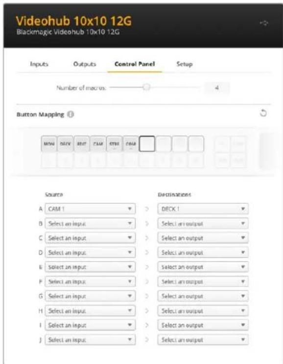 Blackmagic Design Universal Videohub 72 - Creating Macros - 1