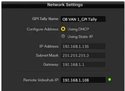 Blackmagic Design Universal Videohub 72 - Adicionar Uma GPI and Tally Interface por Rede - 3