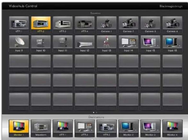 Blackmagic Design Universal Videohub 72 - ルーナングの確認と変更 - 1