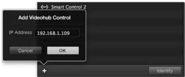 Blackmagic Design Universal Videohub 72 - Hinzufugen eines GPI and Tally Interface Gerats über ein Netzwerk - 1