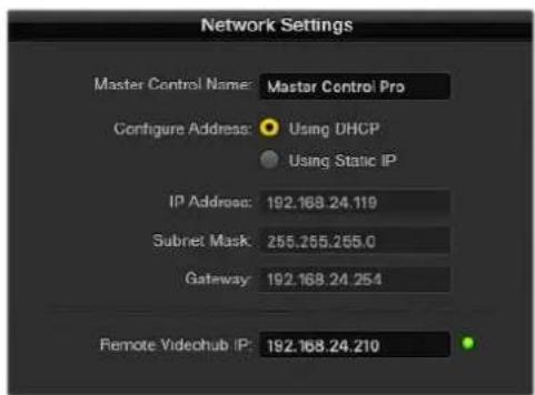 Blackmagic Design Universal Videohub 72 - Netzwerkeinstellungen - 3