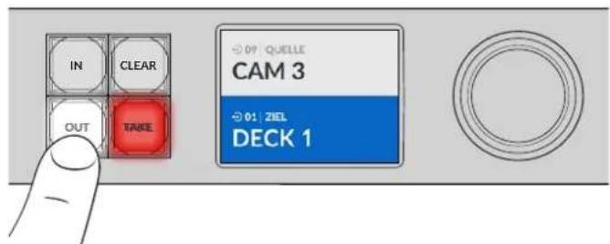 Blackmagic Design Universal Videohub 72 - Auswahlen eines Ziels - 1
