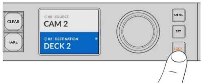 Blackmagic Design Universal Videohub 72 - Locking and Unlocking Routes - 1