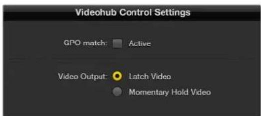 Blackmagic Design Universal Videohub 72 - GPIのコンフィギュレーニン - 1