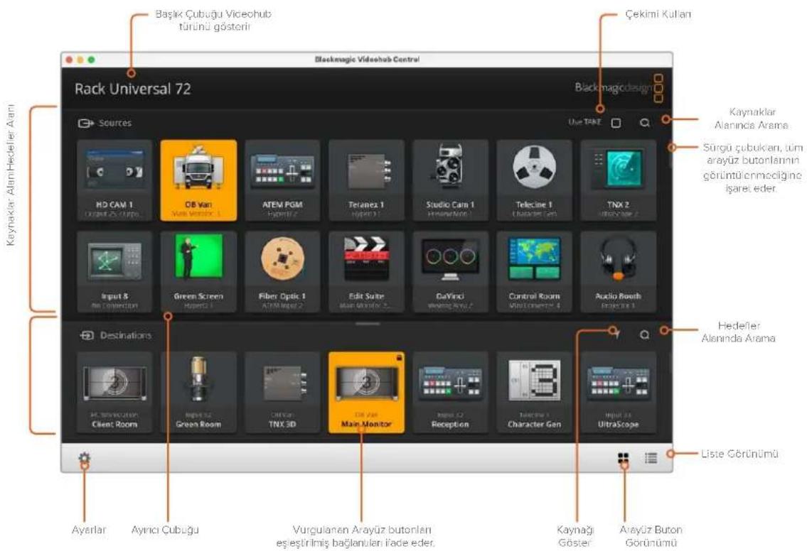 Blackmagic Design Universal Videohub 72 - Yönlendirmeleri Değistirme - 2