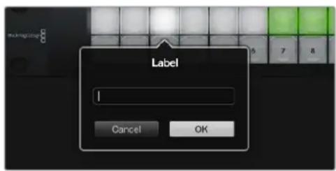 Blackmagic Design Universal Videohub 72 - Creating Button Labels - 1