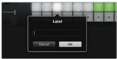 Blackmagic Design Universal Videohub 72 - Buton Etiketlerinin Olusturulmasi - 1