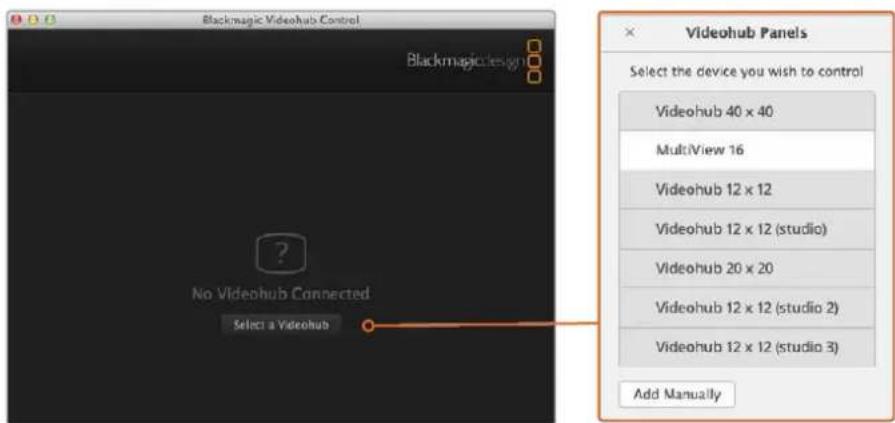 Blackmagic Design Universal Videohub 72 - 在Blackmagic MultiView 16上配置网络设置 - 3