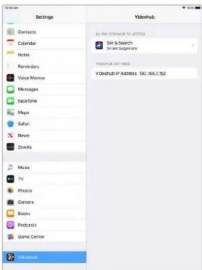 Blackmagic Design Universal Videohub 72 - Installation du logiciel Videohub sur iPad - 2