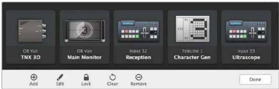 Blackmagic Design Universal Videohub 72 - Bearbeitungsschaltflächen - 1