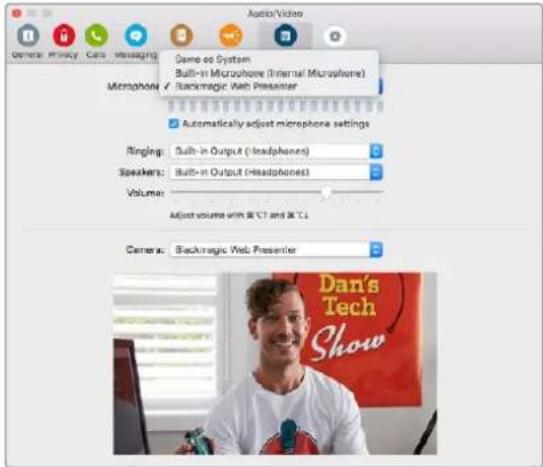 Blackmagic Design Web Presenter - Utilizzare Blackmagic Web Presenter con Skype - 3