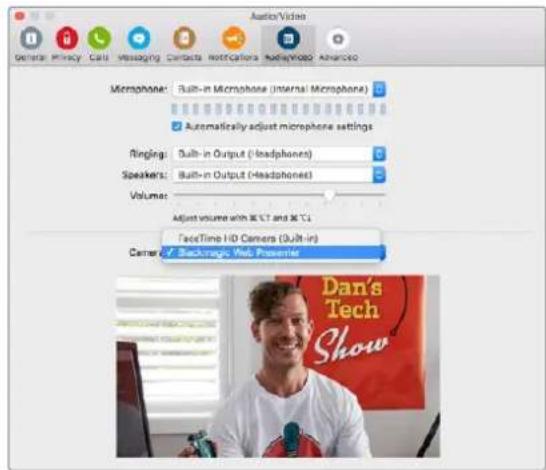 Blackmagic Design Web Presenter - Using Blackmagic Web Presenter with Skype - 2