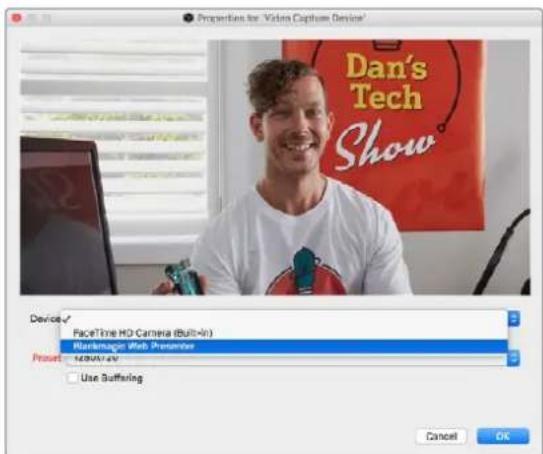 Blackmagic Design Web Presenter - 将您的Blackmagic Web Presenter设置为新设备 - 3