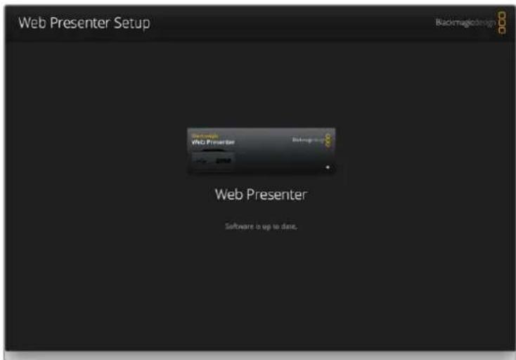 Blackmagic Design Web Presenter - Procedimiento deactualización en Windows: - 1