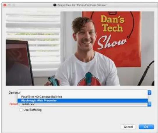 Blackmagic Design Web Presenter - Impostare Blackmagic Web Presenter come nuovo dispositivo - 3
