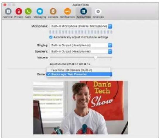 Blackmagic Design Web Presenter - 结合使用Blackmagic Web Presenter和Skype - 2