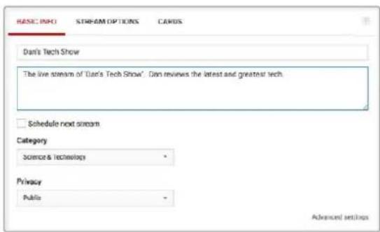 Blackmagic Design Web Presenter - Configurer une chaine sur YouTube Live - 2