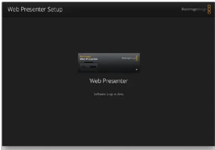 Blackmagic Design Web Presenter - Per aggiornare il software interno su Windows: - 1