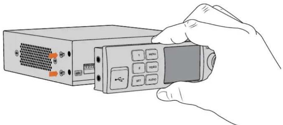 Blackmagic Design Web Presenter - Teranex Mini Smart Panelの装着 - 1