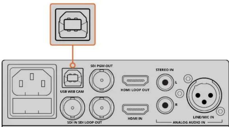 Blackmagic Design Web Presenter - Connector l'appareil à un ordinateur - 1
