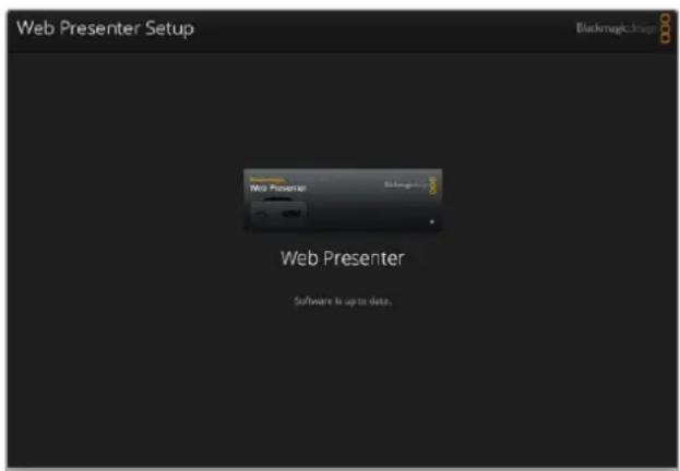 Blackmagic Design Web Presenter - SoactualisierenSie die ProduktsoftwareunterWindows: - 1