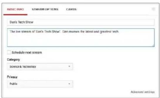 Blackmagic Design Web Presenter - Creación de un canal en YouTube Live - 2