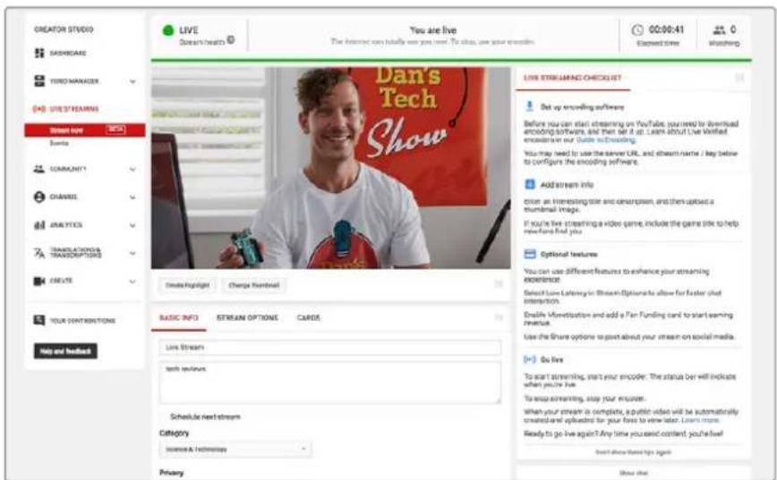 Blackmagic Design Web Presenter - YouTube Live internet yayin kanalinin kurulumu - 6
