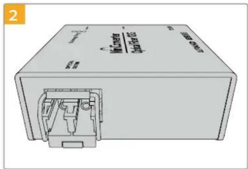 Blackmagic Design Micro Converter HDMI to SDI wPSU - Connessione per fibra ottica - 2