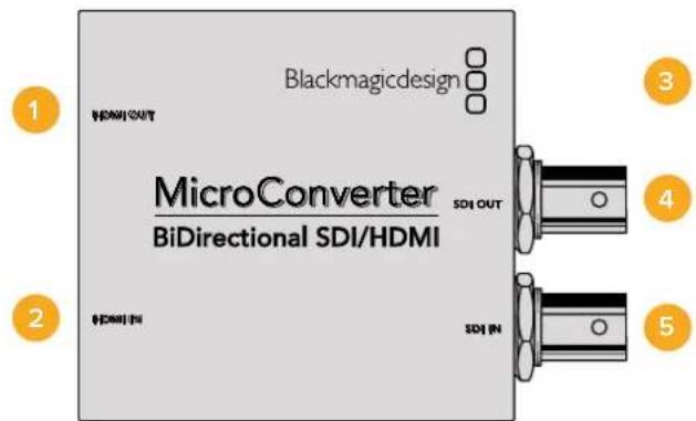 Blackmagic Design Micro Converter HDMI to SDI wPSU - Micro Converter BiDirectional SDI/HDMI - 1