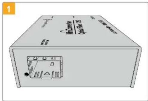 Blackmagic Design Micro Converter HDMI to SDI wPSU - Connessione per fibra ottica - 1