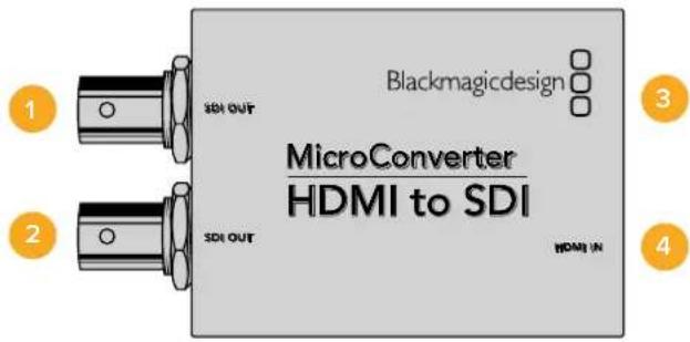 Blackmagic Design Micro Converter HDMI to SDI wPSU - Micro Converter HDMI to SDI - 1