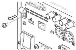 ROLAND V1200HD - Utilisation du Crochet du cordon d'alimentation - 1