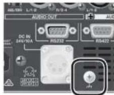 AUDIO OUT AUC DC IN 24V/10A RS232 RS422 10.2 2.5 2000 2000 + - + - + - + -