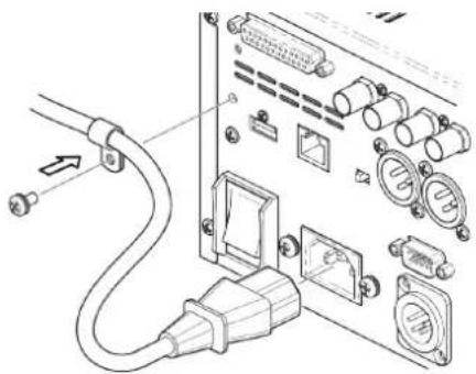 ROLAND V1200HD - Using the Power Cord Hook - 2