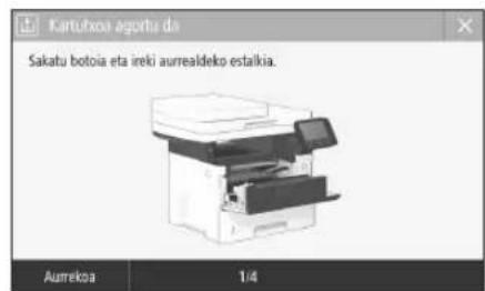 CANON iSENSYS MF522x - Toner-kartutxoa aldatzea - 1