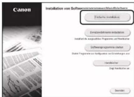 CANON iSENSYS MF522x - Installieren der Software - 2