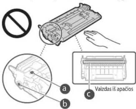 CANON iSENSYS MF522x - Dažomují milteiú kasetés naudojimas - 2