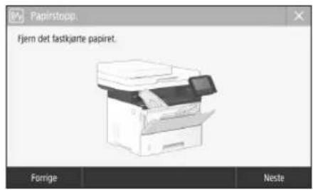 CANON iSENSYS MF522x - Det har oppstatt papirblokkering - 1