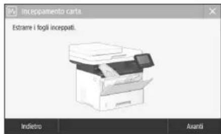 CANON iSENSYS MF522x - Si sono verificati inceppamenti della carta - 1