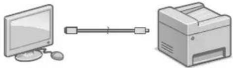 CANON iSENSYS MF522x - Vzpostavitev povezave prek USB-ja - 1