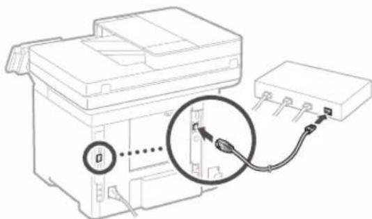CANON iSENSYS MF522x - 3a da ce cBbpxKeTe uepe Ka6eJen LAN - 2