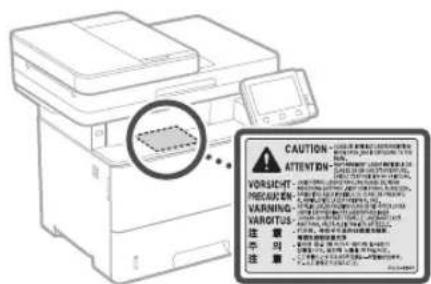 CANON iSENSYS MF522x - Laserveiligheid - 1