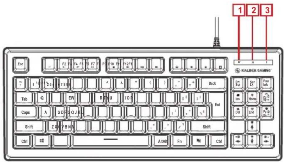 IOGEAR GKM600 - Keyboard Front view - 1